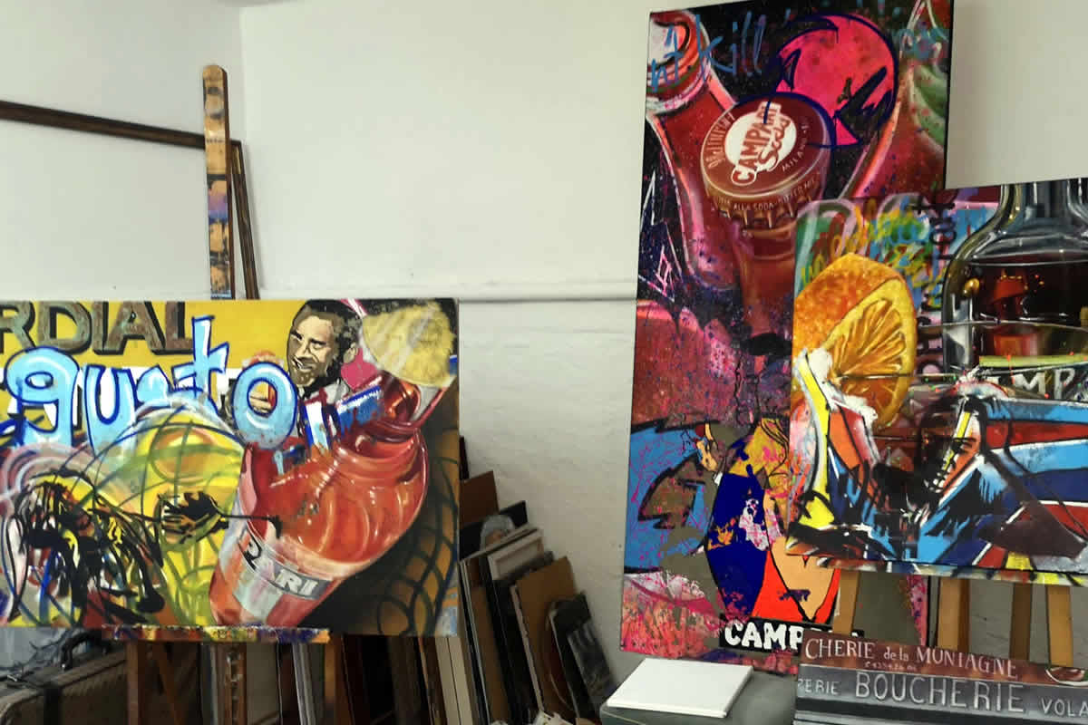 Malkurse in München - Götz Friedewald - Blick ins Atelier
